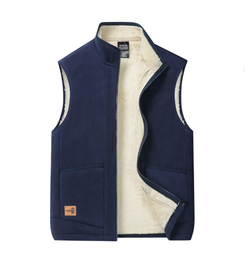 Gilet sans manche épais doublé en moumoute pour homme IMG 15 12 Gilet sans manche epais double moumoute homme 1