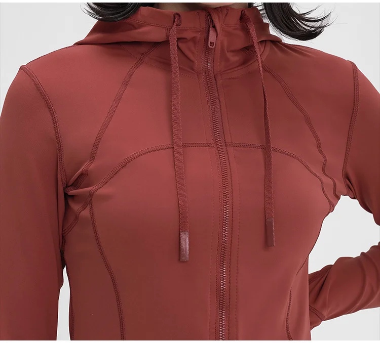 Gilet à capuche pour femme veste d'entraînement