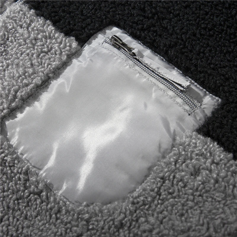 Gilet moumoute bicolore pour homme