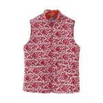 Gilet sans manches en imprimé matelassé double face pour femme