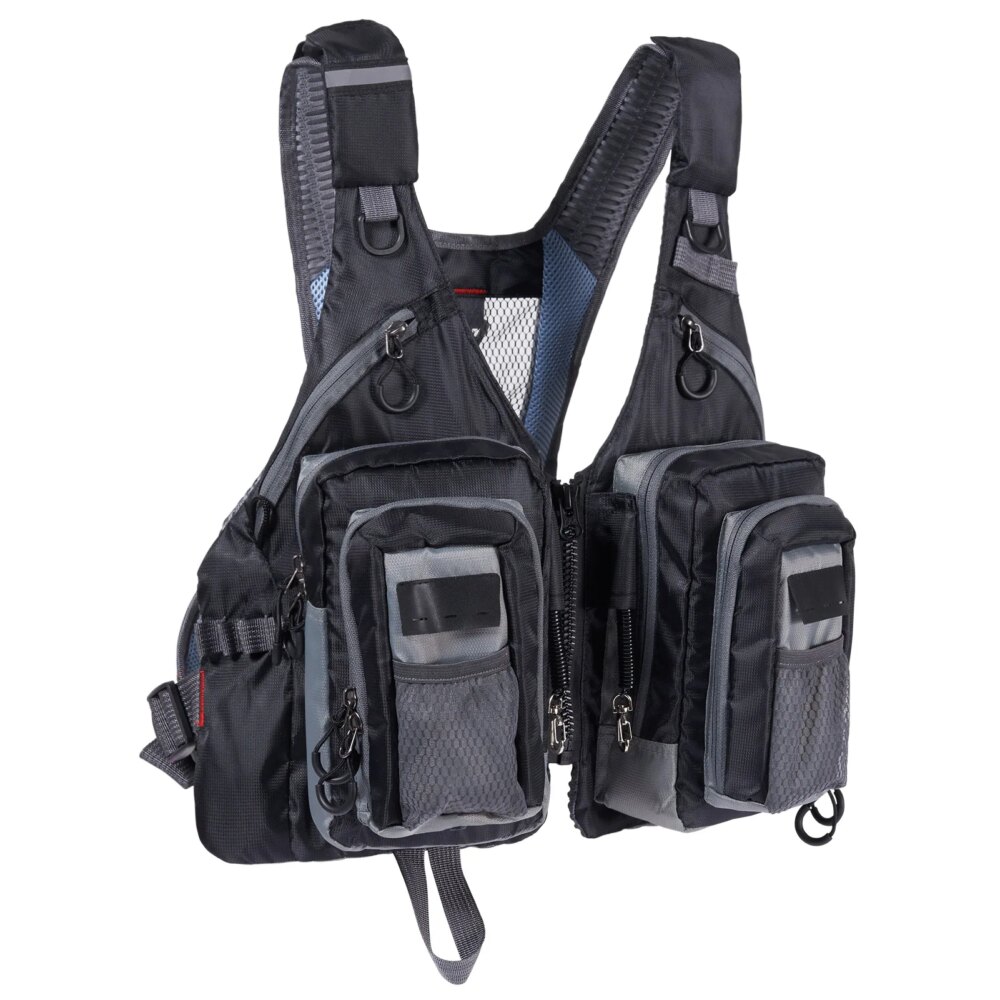 Gilet de pêche court avec 2 poches