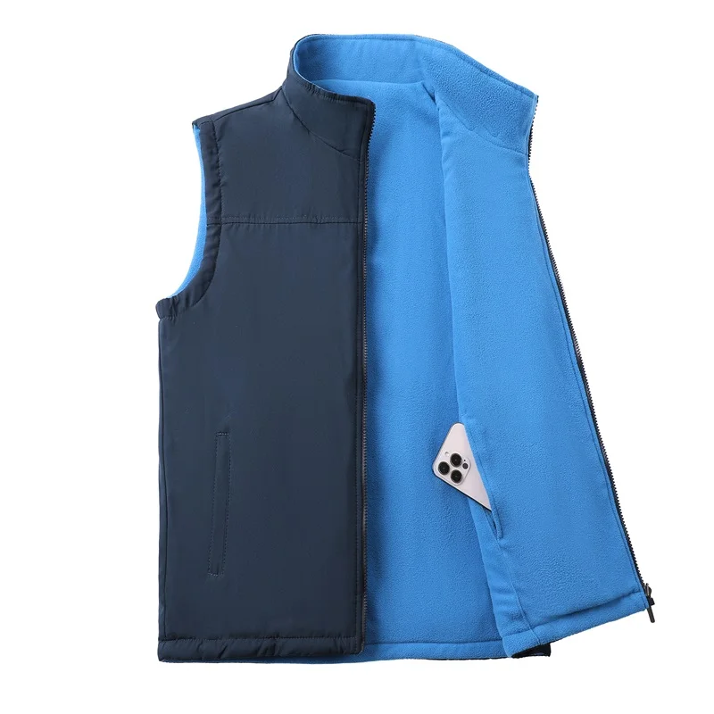 Gilet sans manches intérieur polaire pour homme