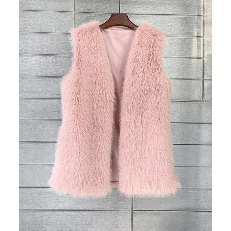 Gilet Femme Fausse Fourrure Sans Manches