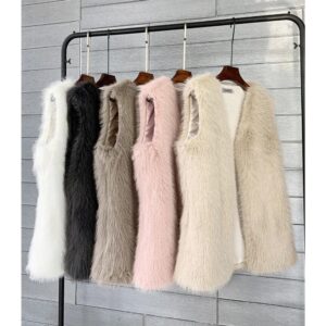 Manteau de fourrure rose y2k - France