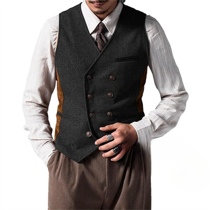 Kanna Kaki Gilet Homme En Velours Oanviso Slim Fit Vintage Style